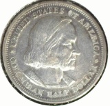 1893 Columbian Exposition Commemorative Half Dollar. EF.
