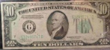 1934-C $10 FEDERAL RESERVE NOTE           F#2008-G, EF.
