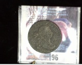 1800 U.S. Large Cent, AG-G. Nice detail for grade, but porous with rim ticks. Sheldon # 207.