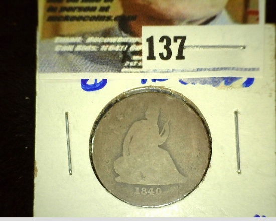 1840 O U.S. Seated Liberty Quarter.