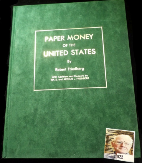 Deluxe Presentation Edition Number 28 of 65 Copies Paper Money of the United States 12th Edition pre