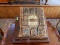 Antique American bible with newer book stand, bible has loose pages and binding, from age, stand VG