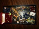 Tray of estate jewelry, no tray