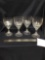 Set a four crystal water glasses