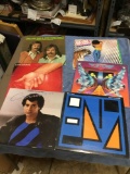 Vintage group of six piece record albums various artists vinyl in good condition