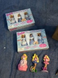 Box of 1990s miniature Barbie items