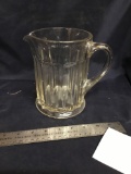 Vintage glass beer pitcher