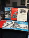 Vintage collection of 1950s model railroad magazines and others seven piece