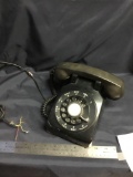 Vintage black telephone dial