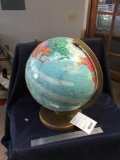 Vintage table top world globe made by our REPLOGLE globes Inc.