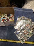 Box of various collector trading cards