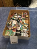 Box of various trading cards