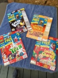 Box of collectible cereal boxes with sealed Pez dispensers 4 pc.
