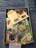 Box of miscellaneous kids trading cards and other miscellaneous