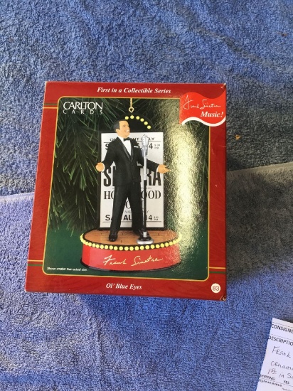 1999 Frank Sinatra music ornament first and series in box