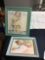 Vintage two piece baby framed prints signed Bessie piece Gutman