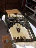 vintage Turkish prayer rug with label