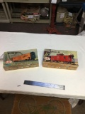 vintage two piece KMT O gauge train model kits