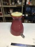 vintage tea maker crock jug with lid