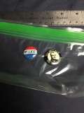 Two piece political buttons