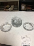 set of six piece Fostoria colony pattern berry bowls