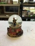 vintage fire fighter water globe plays you light up my life