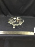 Vintage etched Cambridge glass bowl