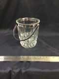 Crystal ice bucket measures 5 1/2 inch tall Crisial D Arques