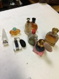 vintage collection of perfume bottles