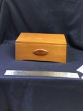 Vintage handmade wooden keepsake box