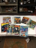 Group of vintage miscellaneous comics including marvel comics in DC comics and others