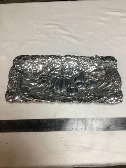 vintage Arthur court 1993 harvest bunnies aluminum platter