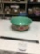 vintage number nine pottery mixing bowl hand-painted