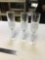 three piece Waterford marquis champagne glasses