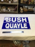 vintage 1988 political sign two-sided