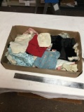 box of vintage doll clothes 1920s to 30s some made out of sugar sacks