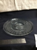 Vintage signed Heisey glass dip plate