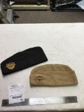 World War II era navy aviation training hats two piece
