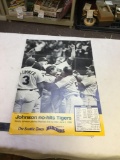 vintage 1990 Seattle Mariners Randy Johnson no hit game poster