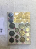 vintage stamp and coin collection