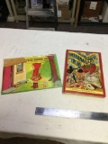 vintage 2pc. children's pop-up books