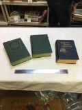 vintage three piece 1940s through 50s medical books