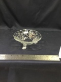 Vintage etched cambridge glass bowl