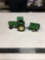 vintage two piece John Deere tractor and wagon