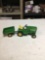 vintage two piece John Deere garden tractor with trailer