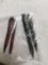 four piece antique fountain pens and pencils