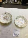six piece salad plates with House