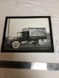 antique frame photo of antique truck