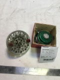 vintage two piece fly reels in one in original box