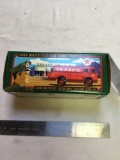 which is Texaco 1949 white tilt cab tank truck diecast bank in box